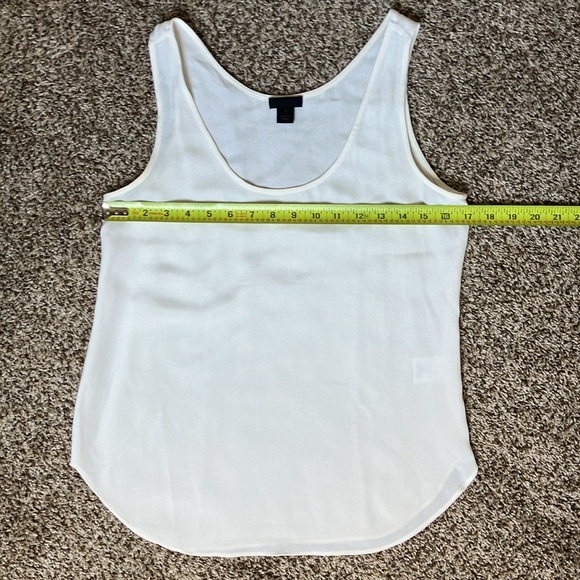 J Crew Cream Silk Shell 0 - Picture 7 of 8